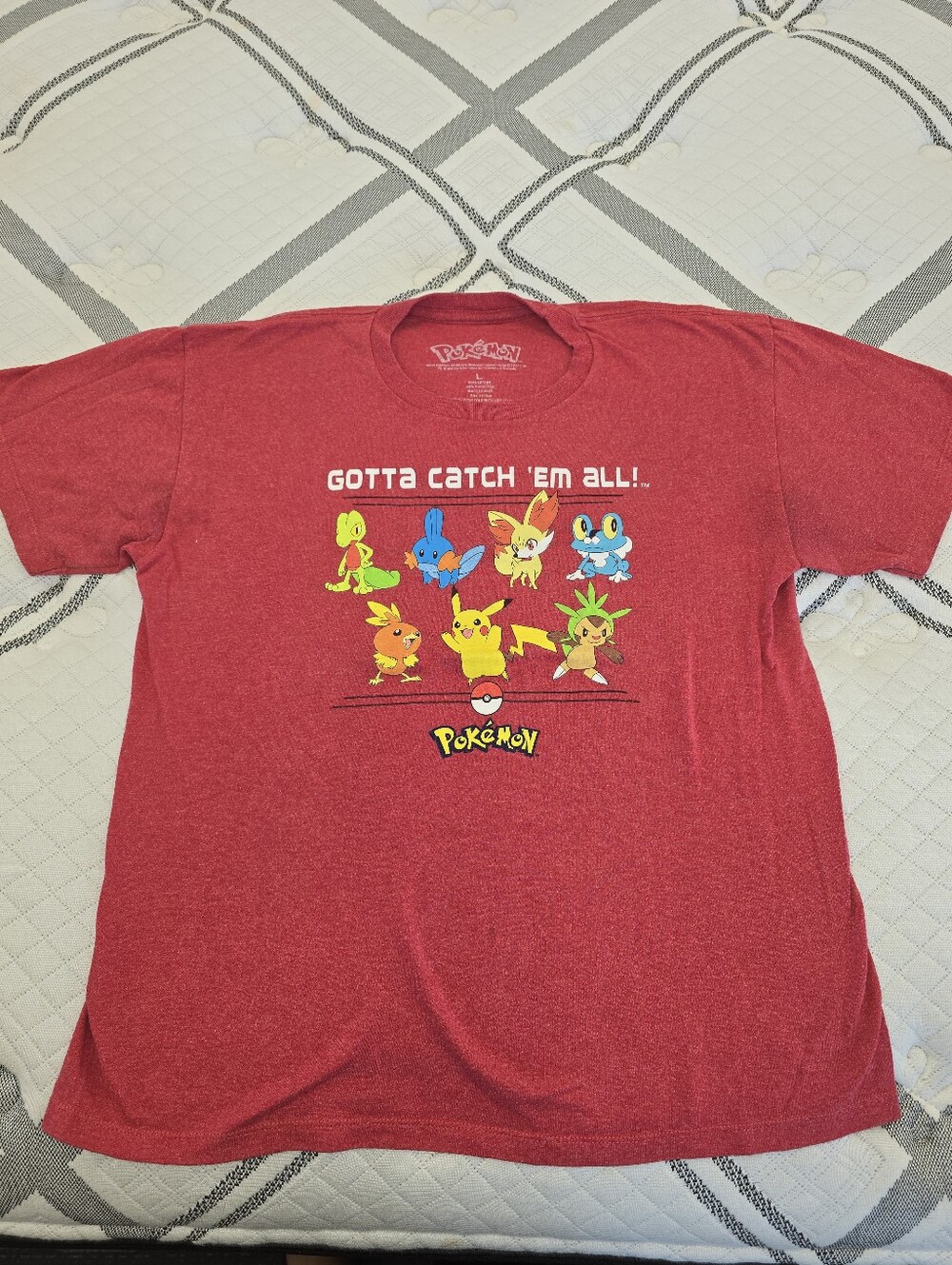 Pokémon Red 'Gotta Catch 'Em All' Graphic Tee - Unisex Size Large